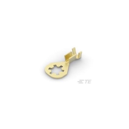 Te Connectivity Ring Terminal, #10 Stud Size, 2 mm², Bare Insulated 61795-6